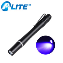 395nm ultra violet pen light mini pocket led uv curing torch for uv glue